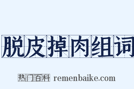 脱皮掉肉组词是什么意思的图片